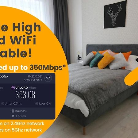 Comfy 2 Room Apartment - Free Parking - 350Mbps Wifi - Netflix Каунас Екстер'єр фото